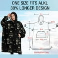 thumbnail image 4 of Oversized Wearable Blanket Hoodie,Schnauzer Dog Sherpa Blanket Hoodie with Super Pockets,Super Warm Fuzzy Pullover for Women & Men, 4 of 6