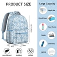 thumbnail image 6 of "Sunflower Themed Canvas Backpack for School - Heavy Duty Flowers Print Bookbag with Reinforced Handles, Vintage Floral Design Backpack for Art Students", 6 of 6