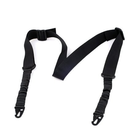 Rifle Gun Sling - Tactical 2 two Dual Point Adjustable Rifle Gun Sling System Strap, Black