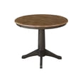 thumbnail image 4 of 36" Round Wood Table With 2 San Remo Chairs in Hickory/Washed Coal - 3 Piece Set, 4 of 8