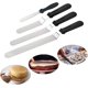 thumbnail image 3 of Juego de paletas de 4 ángulos, cuchillo de pastel de cepillos de acero inoxidable, paletas angulares de glaseado, 6 unidades de espátulas de hielo más suaves compatibles con tartas decoradas, Prec Afortunado Sencillez, 3 of 5