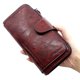 thumbnail image 2 of Cartera de mujer hecha de cuero Carteras Tres pliegues VINTAGE Monederos para mujer Monedero para teléfono móvil Monedero para mujer Carteira Feminina Tan Jianjun unisex, 2 of 2