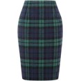 thumbnail image 1 of Jupe Mini à Carreaux pour Femmes Taille Haute Ligne A Jupe Crayon Automne, 1 of 7