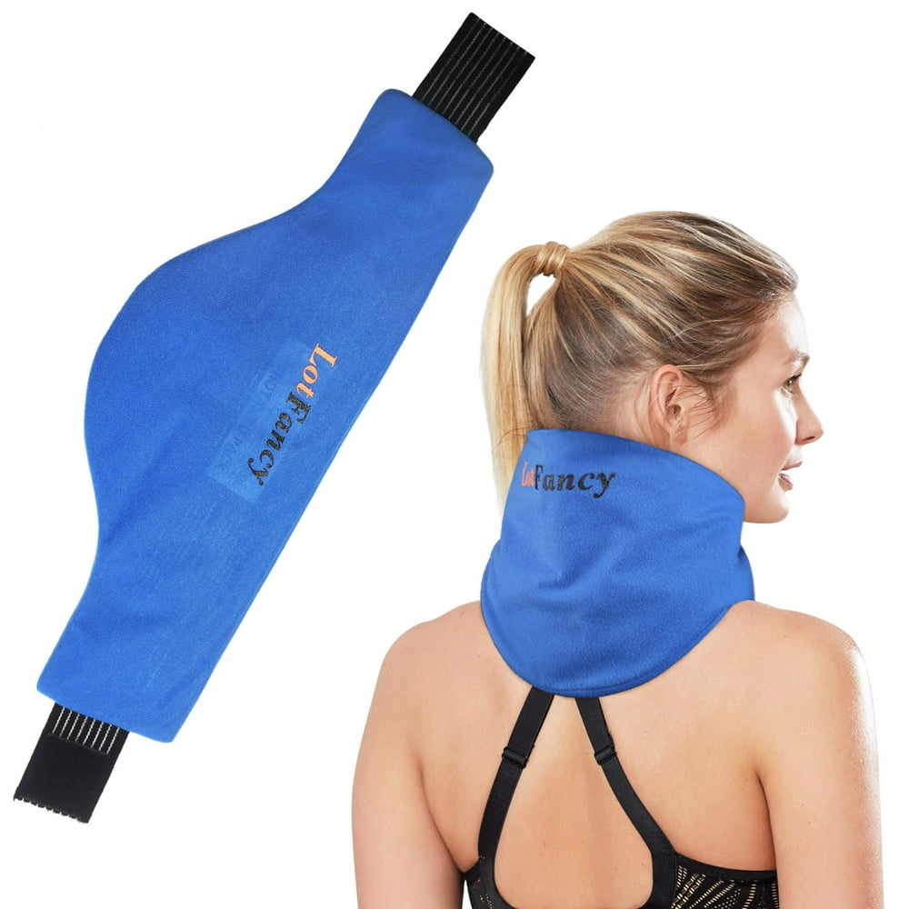 LotFancy Neck Ice Pack Wrap, Hot Cold Therapy for Shoulder Cervical