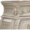 thumbnail image 4 of ACME Ragenardus 3-Drawer Wood Bombe Nightstand in Antique White, 4 of 8