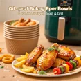 thumbnail image 3 of Air Fryer Disposable Oil-Proof Paper Bowls, Baking Liners for Oven & Grill, 150 Count, 3 of 6