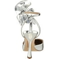 thumbnail image 3 of Sam Edelman Halie Soft Silver Pointed Toe Stiletto Heeled Bow Detailed Pumps (Soft Silver, 9.5), 3 of 6
