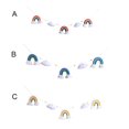 thumbnail image 4 of Clouds Rainbow Wooden Beads String Banner Garland Wall Hanging Decorations Room Decorative Pendants, 4 of 4