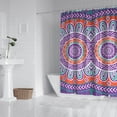 thumbnail image 3 of Mystic Ethnic Sacred Mandala Bathroom Curtain, Zen Meditation Symmetrical Pattern, 84x72 Inch Waterproof Polyester for Home & Hotel, 3 of 5