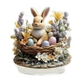 thumbnail image 2 of Kbndieu Easter Decorations for Home Spring Easter Table Centerpieces 2D Acrylic Easter Bunny Table Decor for Indoor Home Party Spring Easter Tabletop Decoration Easter Gifts, 2 of 6