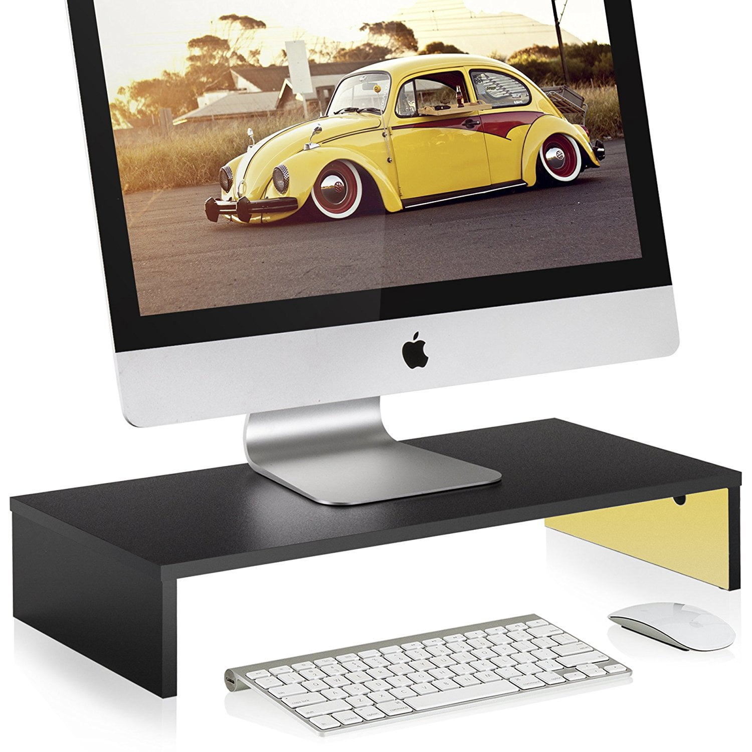 FITUEYES Computer Monitor Riser Laptop Stand with keyboard Storage