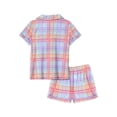 thumbnail image 2 of Wonder Nation Girls Button Front Sleep Coat Set Pajama, 2-piece, Sizes 4-18 & Plus, 2 of 6
