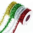 thumbnail image 1 of Nvzi Cinta navideña de oropel, alambre multicolor, 4 rollos, 1 of 5