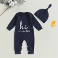 thumbnail image 2 of Kogui Baby Clothes Unisex Baby Girl Boy Outfit Baby Romper Long Sleeve Hoodie Jumpsuit Fall Winter Clothes 0 3 6 9 12 18 24 Months (Black,3-6 Months), 2 of 5