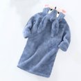 thumbnail image 4 of Girls Ribbed Knit Sweaters Soft Warm Cotton Mock Neck Pullover Jumpers Solid Color Long Sleeve Winter Clothes (1 Years, White), 4 of 6
