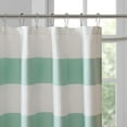 thumbnail image 2 of Spa Waffle Shower Curtain Pieced Solid Microfiber Fabric with 3M Scotchgard Moisture ManagementModern Home Bathroom Decorations, 72x84, Aqua, 2 of 5