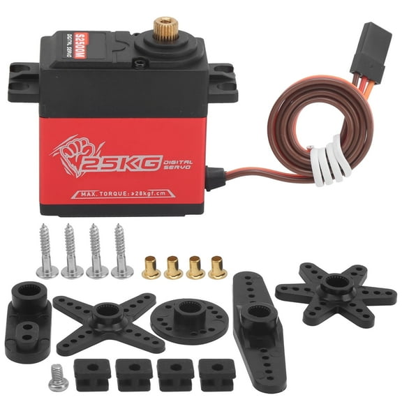 25kg Digital Servo Full Metal Gear,Digital Standard Servo,Digital Servo High Torque Full Metal Gear Waterproof , For 1/8 1/10 Rc Model