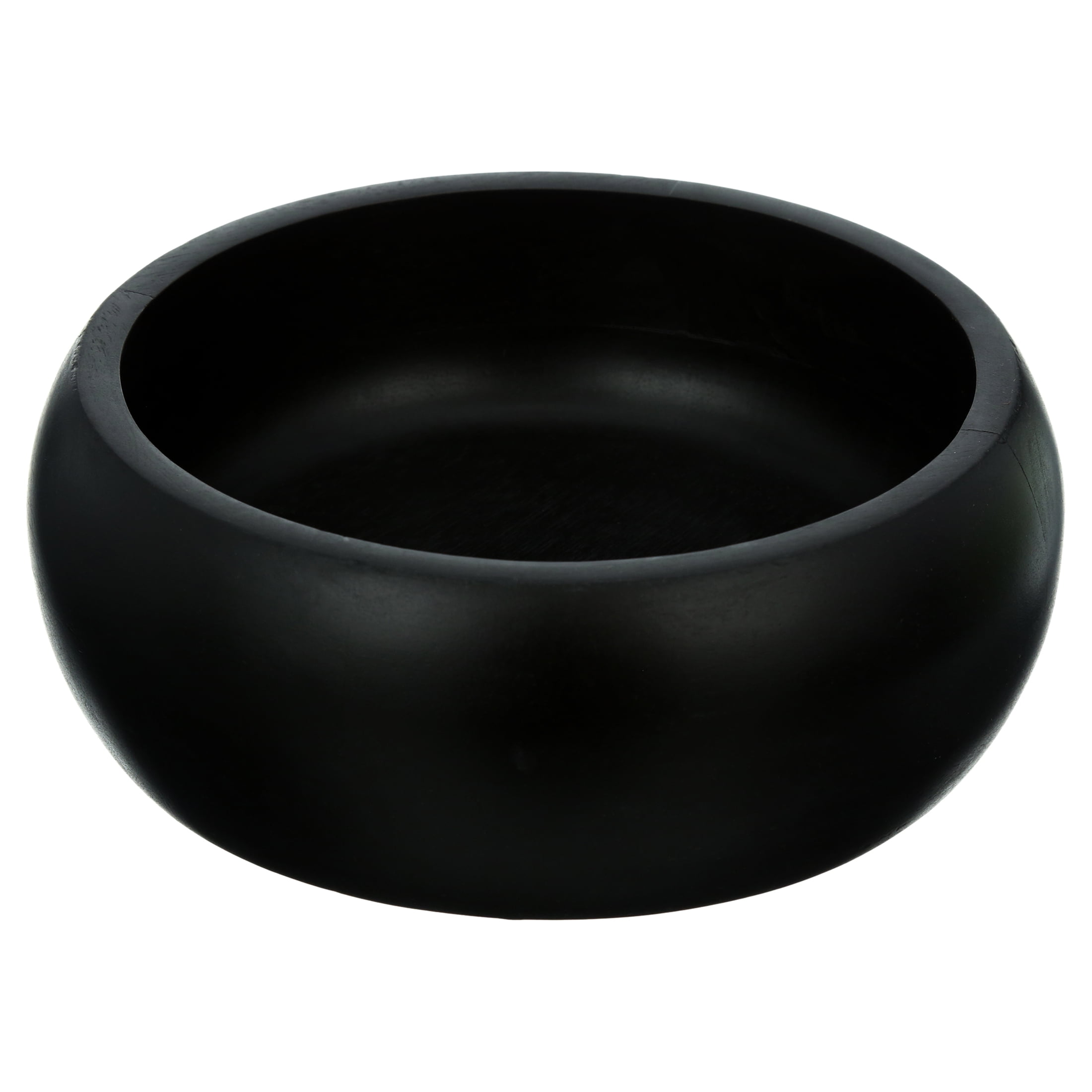 Better Homes & Gardens Small Wood Serving Bowl, Black, 2-pack