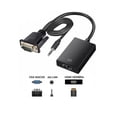 thumbnail image 3 of Adaptador VGA macho a HDMI hembra y conversor de audio, 3 of 4