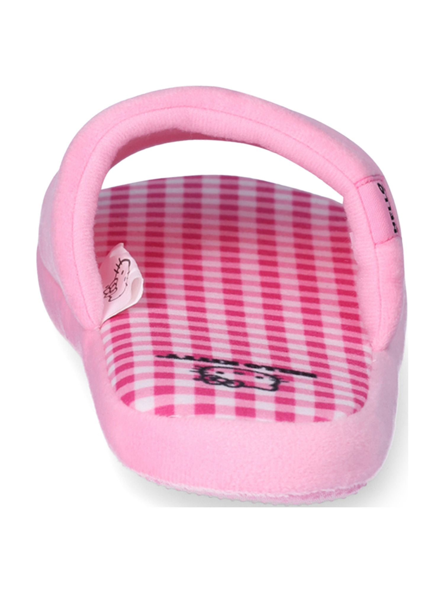 Hello Kitty Women’s Embroidered Velour Slide Slippers