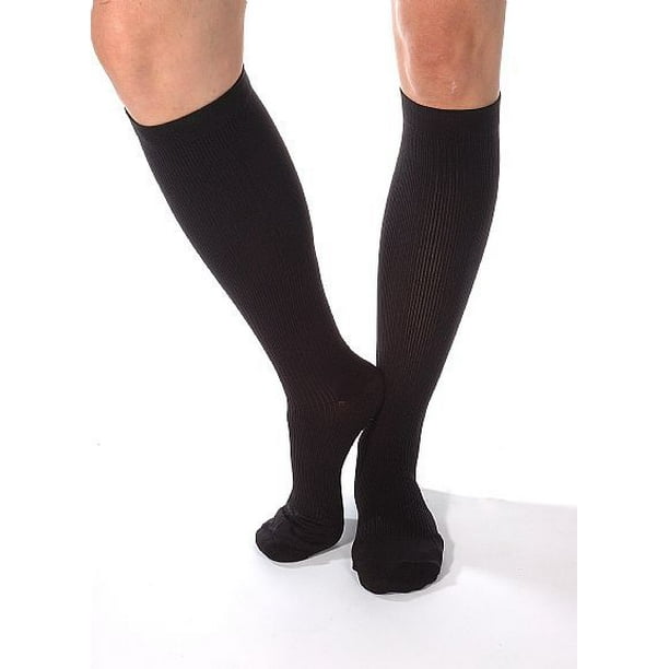 Absolute Support's Graduated Compression Travel Socks For Men Tan XLarge