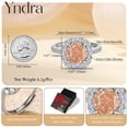 thumbnail image 6 of Yndra Birthstone Ring for Women,Silver Plated Halo CZ Adjustable Ring,Vintage Promise Band Ring,Valentine’s Day Birthday Christmas Mother’s Day Jewelry Gift for Wife Mom Girlfriend, 6 of 10