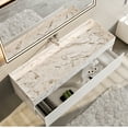 thumbnail image 4 of Eviva Fritti 36 Inch White Wall Mount Bathroom Vanity with Marble Basin, 4 of 8