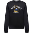 thumbnail image 2 of Women's Levelwear Black Buffalo Sabres Yvette Limelight Big Letter Sweatshirt, 2 of 3