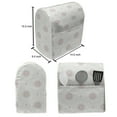 thumbnail image 4 of Oriental Stand Mixer Cover, Continuous Flower Like Motifs with Modern Outlined Petals Illustration, Kitchen Appliance Organizer Bag Cover with Pockets, 5 Quarts, Off White Multicolor, by Ambesonne, 4 of 4