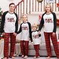 thumbnail image 2 of 2023 New Winter Santa Print Christmas Pajamas Set for Family Warm Soft Sleepwear Adults Kids Matching Clothes Xmas Look Outfits, 2 of 4