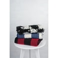 thumbnail image 2 of Navy & Off-White Buffalo Check Throw, 2 of 10
