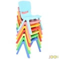 thumbnail image 4 of JOON Stackable Plastic Kids Learning Chairs, Green, 20.5x12.75X11 Inches, 4 of 7