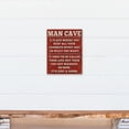 thumbnail image 4 of Creative Products Man Cave Red 11 x 14 Canvas Wall Art, 4 of 5