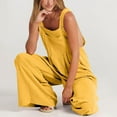 thumbnail image 3 of Salopette Longue pour Femme Été Décontractée Salopette Ajustable Combinaison, 3 of 4