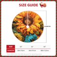 thumbnail image 2 of Salouo Deep Yellow Colorful Sunflower Christmas Tree Skirt 48" Farmhouse Christmas Decorations Snowman Xmas Tree Skirt Tree Mat for Holiday Party Decor, 2 of 8