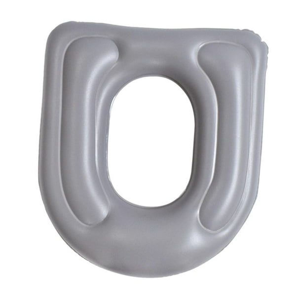 Cojín de inodoro inflable Inflable con aire Versátil Conveniente Multifunción con Gris