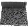 thumbnail image 6 of Masonry Profile Bricks Set Bulk 260 Pieces Building Blocks for House Construction Wall Multicolored MOC Parts Creative Toy Kit Compatible with Major Brand (Dark Gray), 6 of 6