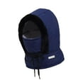 thumbnail image 2 of Gorro cálido de invierno para el cuello, para mujeres y hombres, ideal para senderismo, snowboard, acampada en climas fríos. Azul profundo, 2 of 8