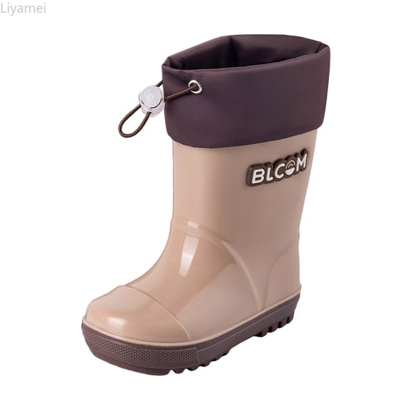 Liyamei Toddler Girls Rain Boots Waterproof Non Comfortable 2-13 Years