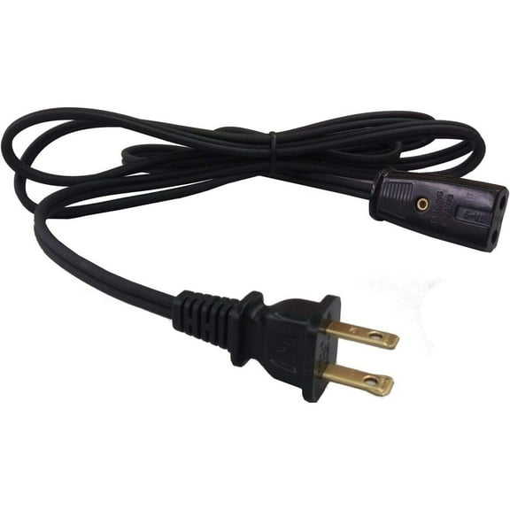 Replacement 2pin Power Cord for Fry Daddy Deep Fryer Models 0542003 0542004 0542006