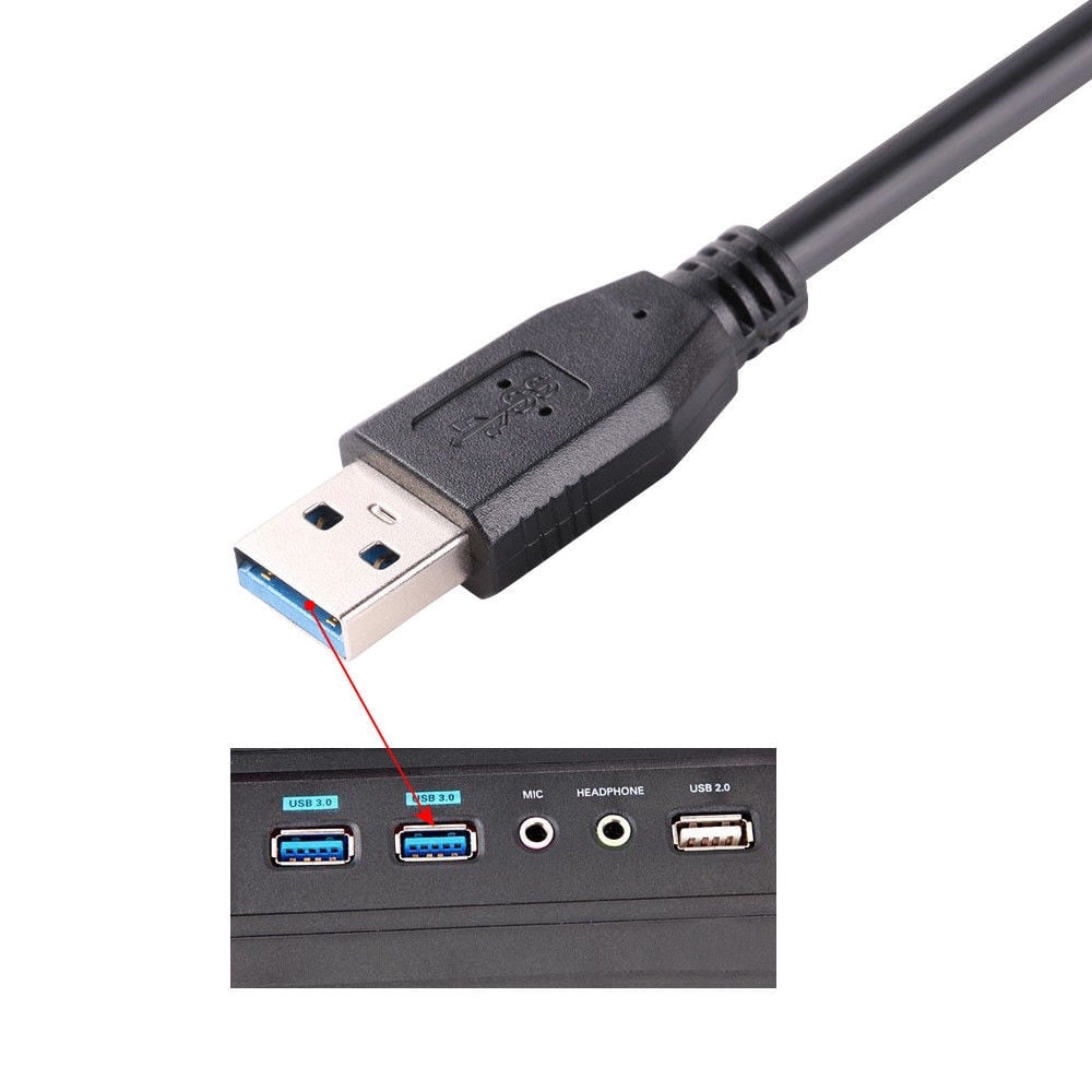 High Speed Micro USB 3.0 to USB 3.0 Cable External Hard Drive Disk HDD 0.5M