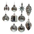 thumbnail image 4 of Juego de 10 bolas navideñas Soledad decorativas azul, 4 of 10