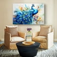 thumbnail image 4 of Peacock Wall Art Animal Poster Landscape Vertical Artwork Kitchen Modern Canvas Print Pictures Decor Living Room Painting for Bedroom, 4 of 6