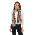 thumbnail image 2 of FORMRS Womens Scarf Winter Soft Long Big Warm Shawls Wrap Tassel Scarves, Starry Pizza, 2 of 9