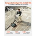thumbnail image 4 of VEVOR Plate Compactor, 130W Output Electric Ground Rammer, 5 kN Force, 3.9 in Depth, 16 m/min Speed, 3304 sq.ft/h Efficiency, Gas Powered Soil Compaction Machine for Driveway, Pavement, Landscaping, 4 of 9