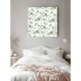 thumbnail image 3 of Canvas Print Wall Art Farmhouse Flower Retro Country Sage Green Floral Art Framed Canvas Art Wall Decor Pictures Painting Morden Artwork for Living Room Bedroom, Ready to Hang, 20"x20", 3 of 4