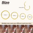 thumbnail image 6 of Briana Williams 4Pairs/Pcs 18G Nose Rings Hoop Hinged Clicker Segment Cartilage Tragus Earrings Hoop, 6 of 7