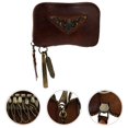 thumbnail image 3 of AMERTEER 1pc Car Key Case Portable Car Key Storage Bag Genuine Leather Car Key Pouch, 3 of 6