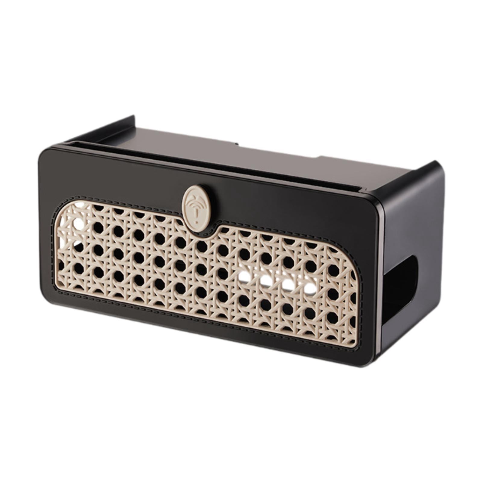 TISHITA Router Storage Box Cable Management Box Multifunction Storage Case Portable Cord Organizer Router Shelf for Desktop Household