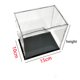 thumbnail image 3 of Vitrina de acrílico transparente a prueba de polvo, caja organizadora de escritorio para figuras de acción, modelos de automóviles, colecciones de arte y protección, 3 of 5